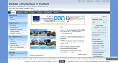 Desktop Screenshot of comprensivomozzate.it