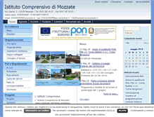 Tablet Screenshot of comprensivomozzate.it